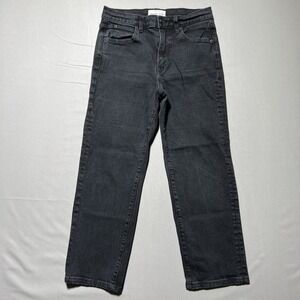 SLVRLAKE Jeans Womens 28 Black Sophie Hidden Valley Straight Leg High Rise‎